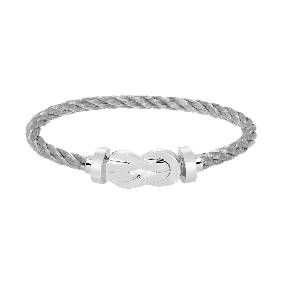 [MIRA]CHANCE LARGE 8 FIGURE BUCKLE NO DIAMOND BRACELET SILVER