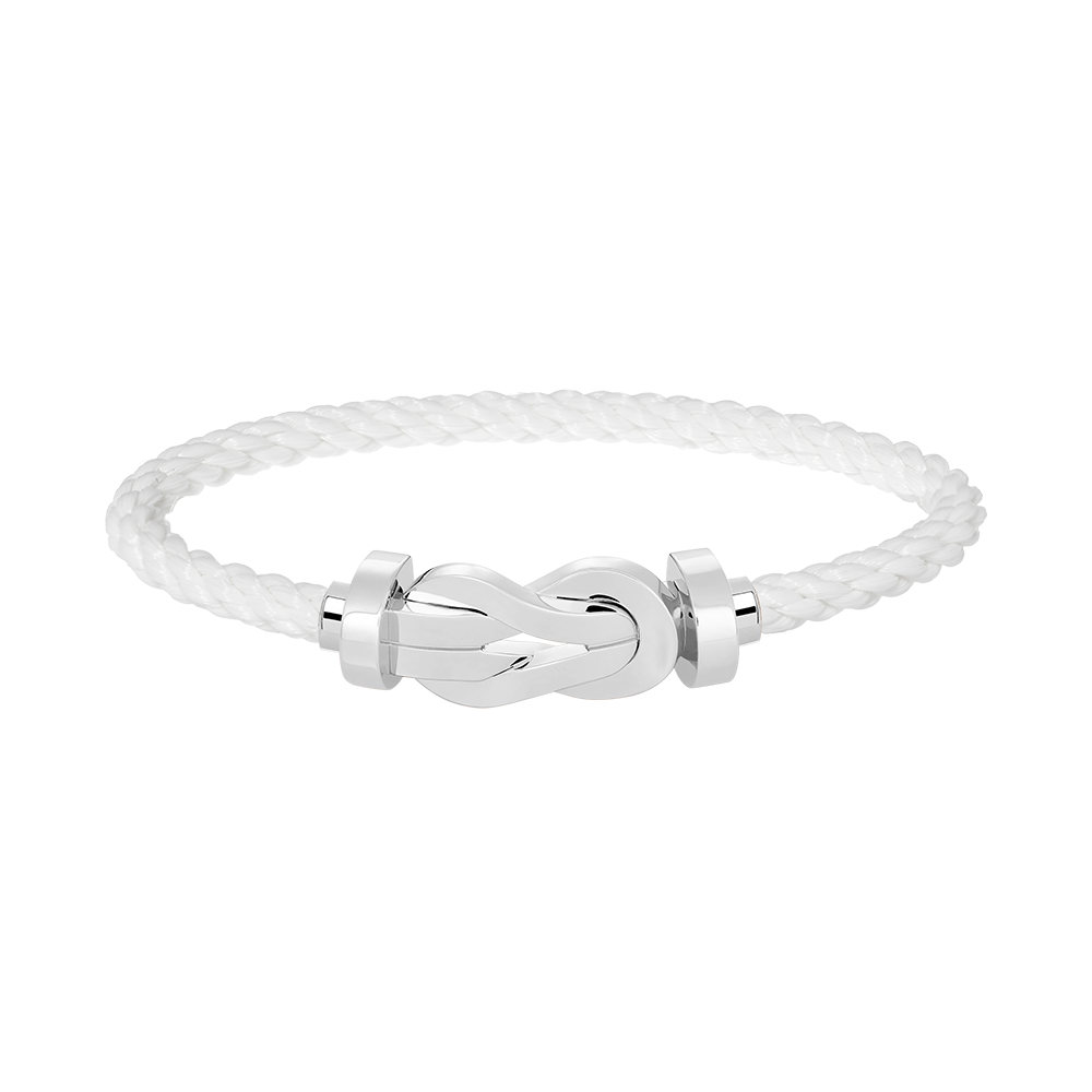 [MIRA]CHANCE LARGE 8 FIGURE BUCKLE NO DIAMOND BRACELET SILVER