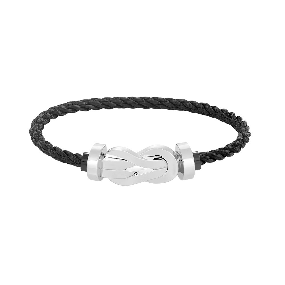[MIRA]CHANCE LARGE 8 FIGURE BUCKLE NO DIAMOND BRACELET SILVER