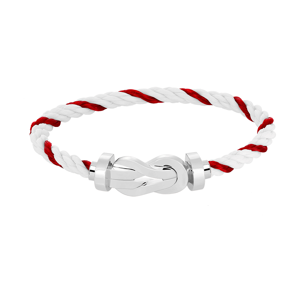 [MIRA]CHANCE LARGE 8 FIGURE BUCKLE NO DIAMOND BRACELET SILVER