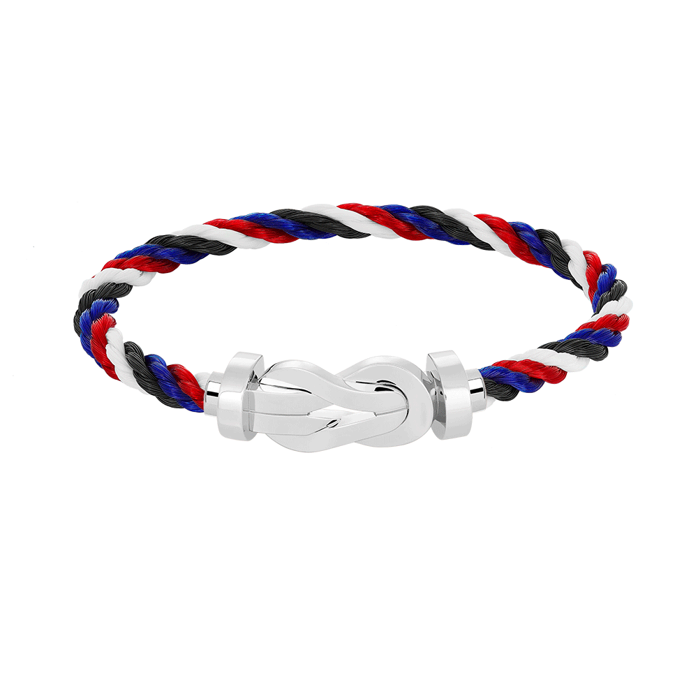 [MIRA]CHANCE LARGE 8 FIGURE BUCKLE NO DIAMOND BRACELET SILVER