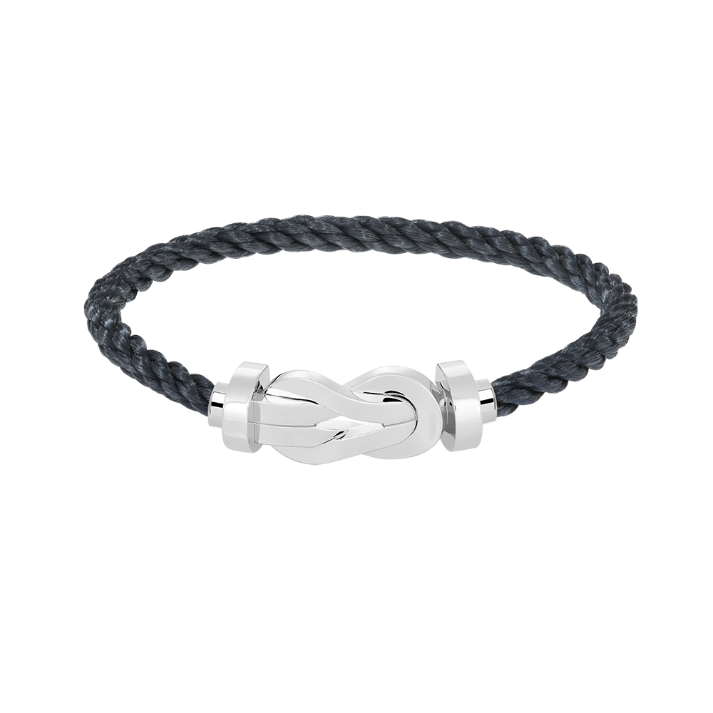 [MIRA]CHANCE LARGE 8 FIGURE BUCKLE NO DIAMOND BRACELET SILVER