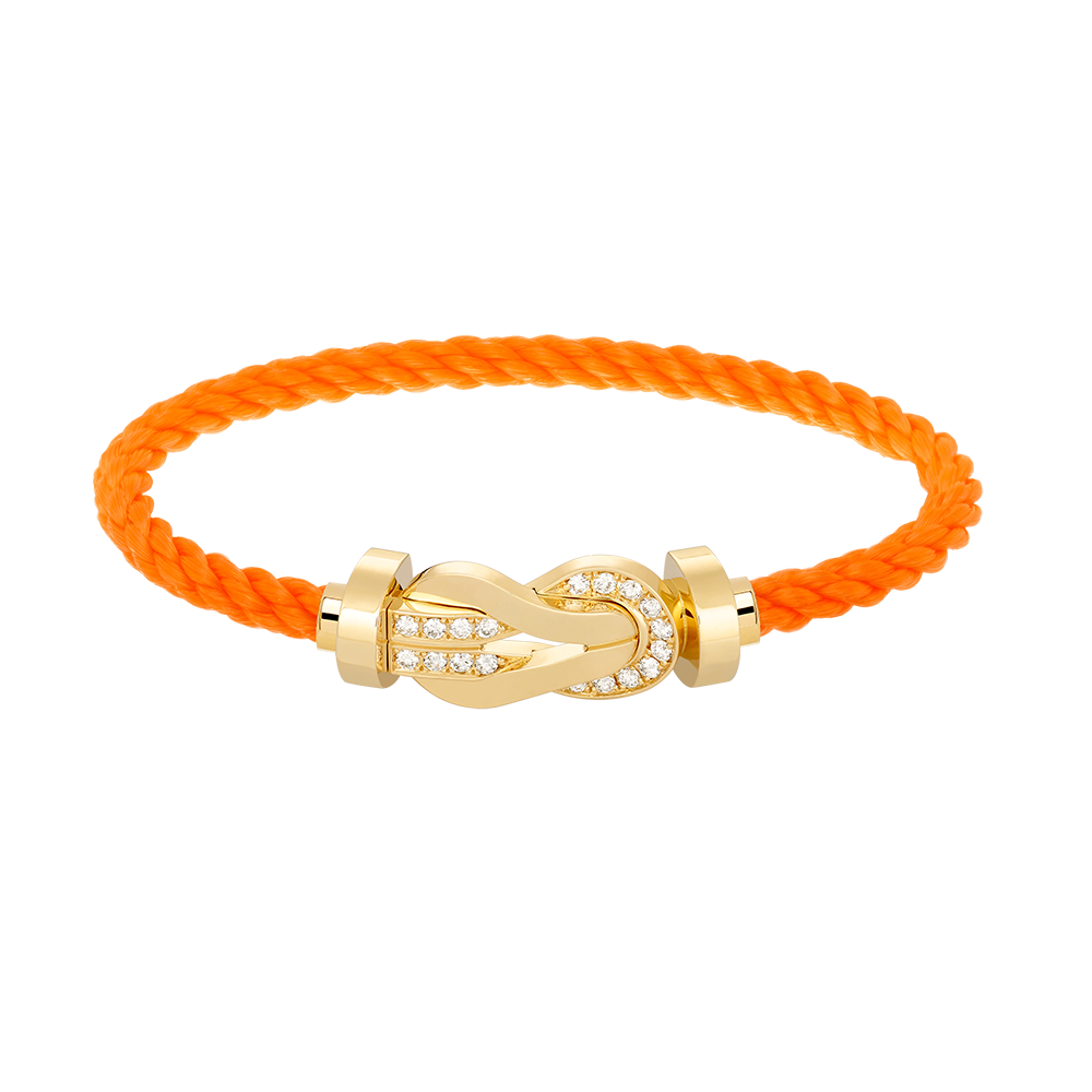 [MIRA]CHANCE LARGE 8 FIGURE BUCKLE HALF DIAMOND BRACELET GOLD