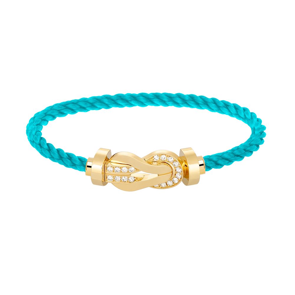 [MIRA]CHANCE LARGE 8 FIGURE BUCKLE HALF DIAMOND BRACELET GOLD