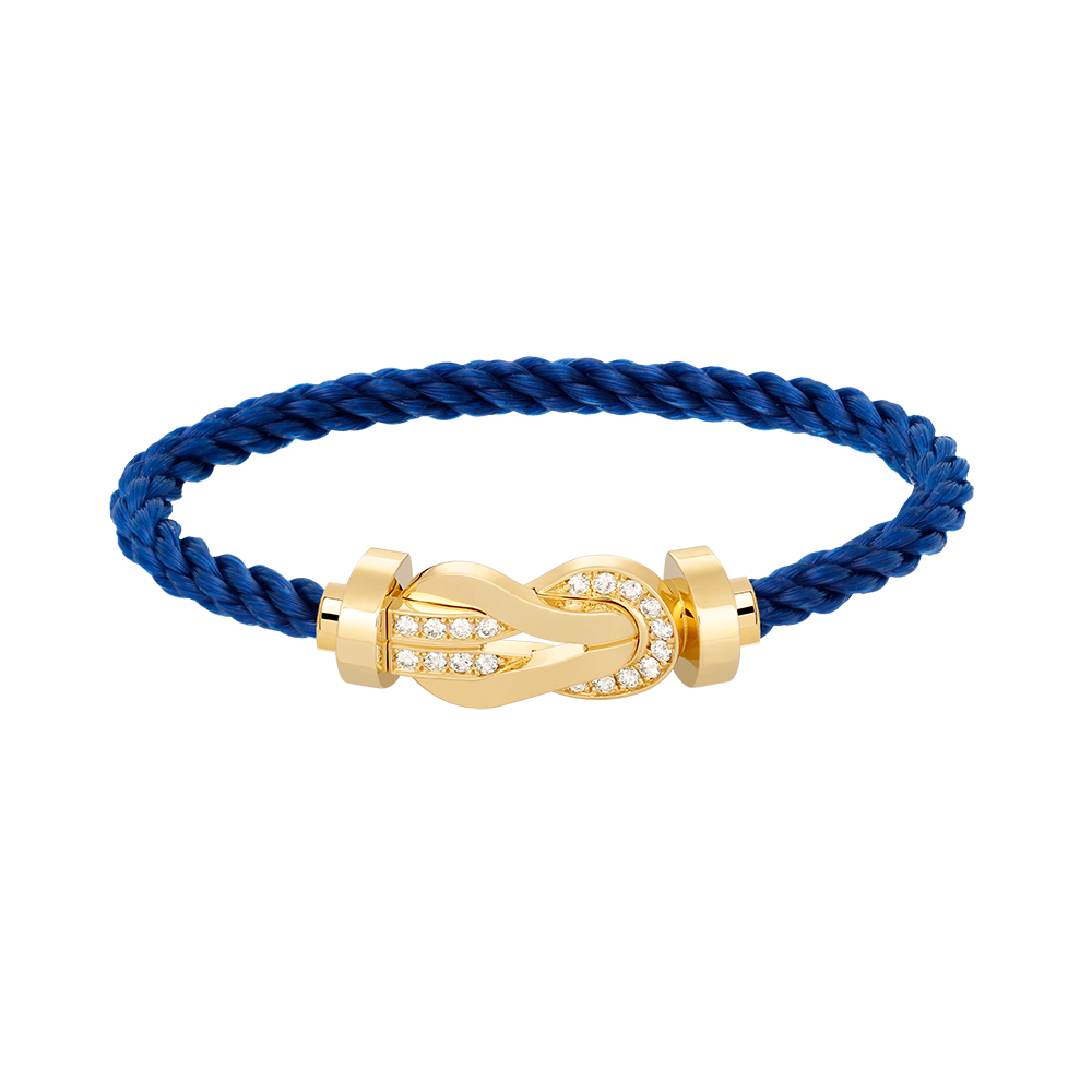 [MIRA]CHANCE LARGE 8 FIGURE BUCKLE HALF DIAMOND BRACELET GOLD