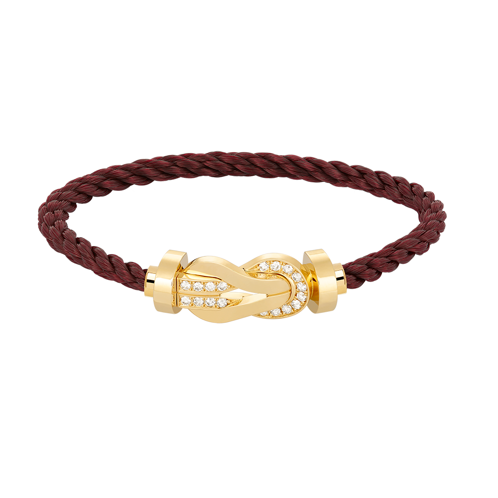 [MIRA]CHANCE LARGE 8 FIGURE BUCKLE HALF DIAMOND BRACELET GOLD