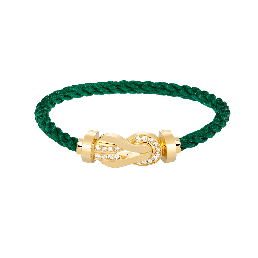 [MIRA]CHANCE LARGE 8 FIGURE BUCKLE HALF DIAMOND BRACELET GOLD