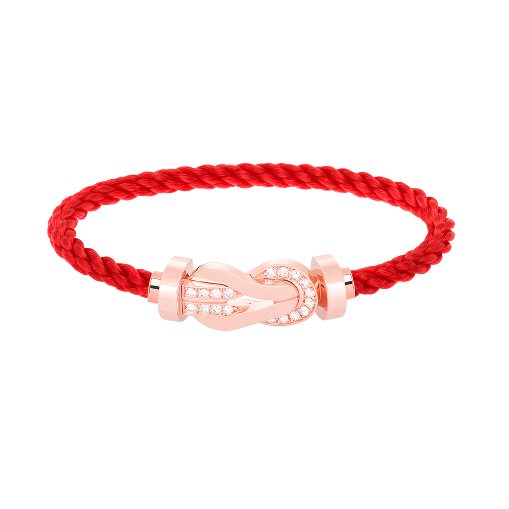 [MIRA]CHANCE LARGE 8 FIGURE BUCKLE HALF DIAMOND BRACELET ROSE GOLD