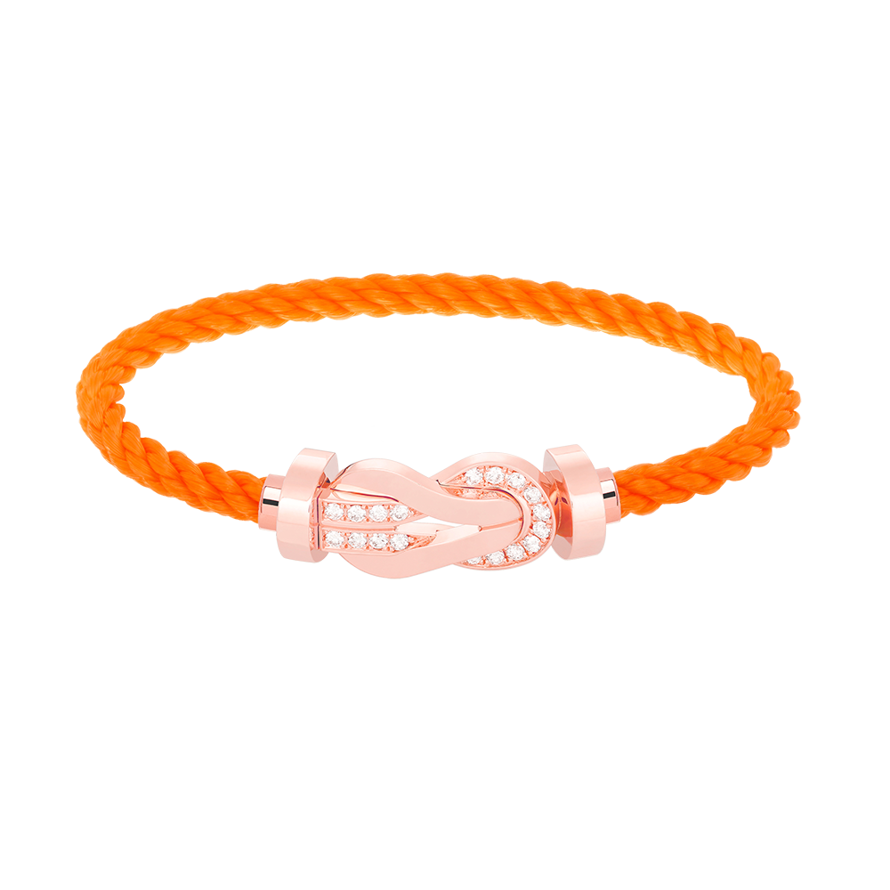 [MIRA]CHANCE LARGE 8 FIGURE BUCKLE HALF DIAMOND BRACELET ROSE GOLD