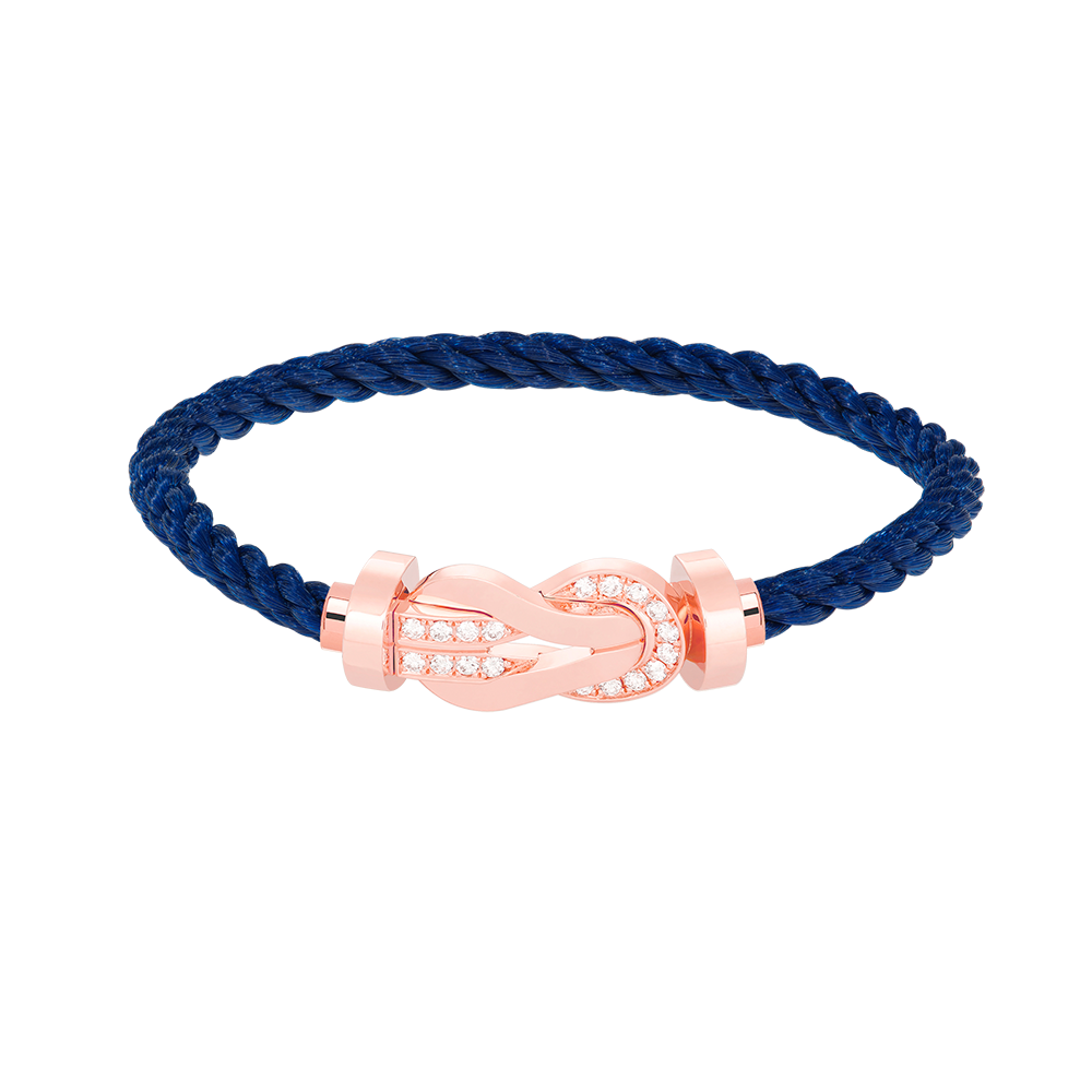 [MIRA]CHANCE LARGE 8 FIGURE BUCKLE HALF DIAMOND BRACELET ROSE GOLD