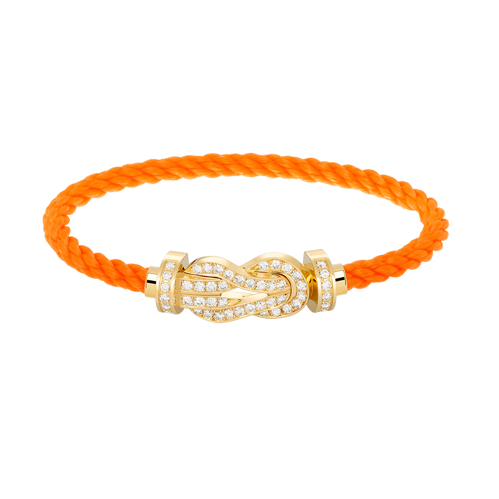 [MIRA]CHANCE LARGE 8 FIGURE BUCKLE FULLDIAMOND BRACELET GOLD