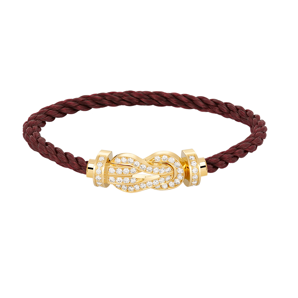 [MIRA]CHANCE LARGE 8 FIGURE BUCKLE FULLDIAMOND BRACELET GOLD