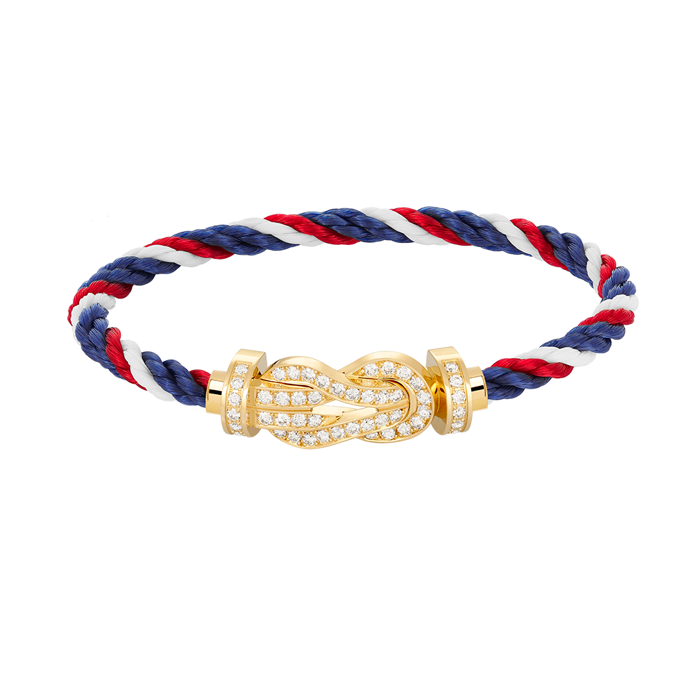 [MIRA]CHANCE LARGE 8 FIGURE BUCKLE FULLDIAMOND BRACELET GOLD