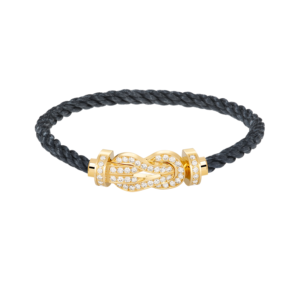 [MIRA]CHANCE LARGE 8 FIGURE BUCKLE FULLDIAMOND BRACELET GOLD
