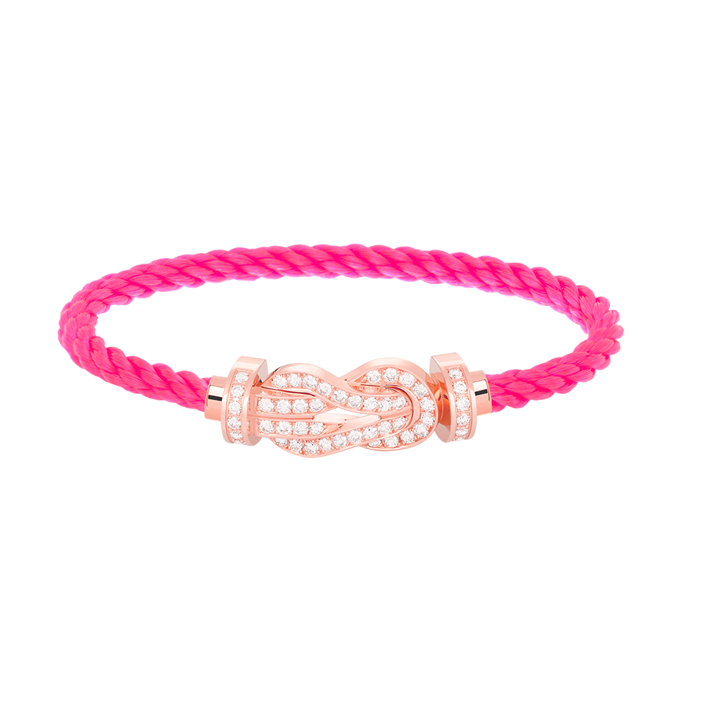 [MIRA]CHANCE LARGE 8 FIGURE BUCKLE FULL DIAMOND BRACELET ROSE GOLD