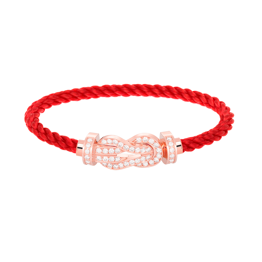 [MIRA]CHANCE LARGE 8 FIGURE BUCKLE FULL DIAMOND BRACELET ROSE GOLD