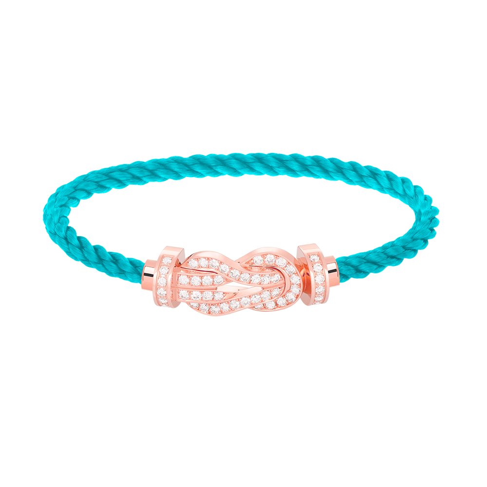 [MIRA]CHANCE LARGE 8 FIGURE BUCKLE FULL DIAMOND BRACELET ROSE GOLD