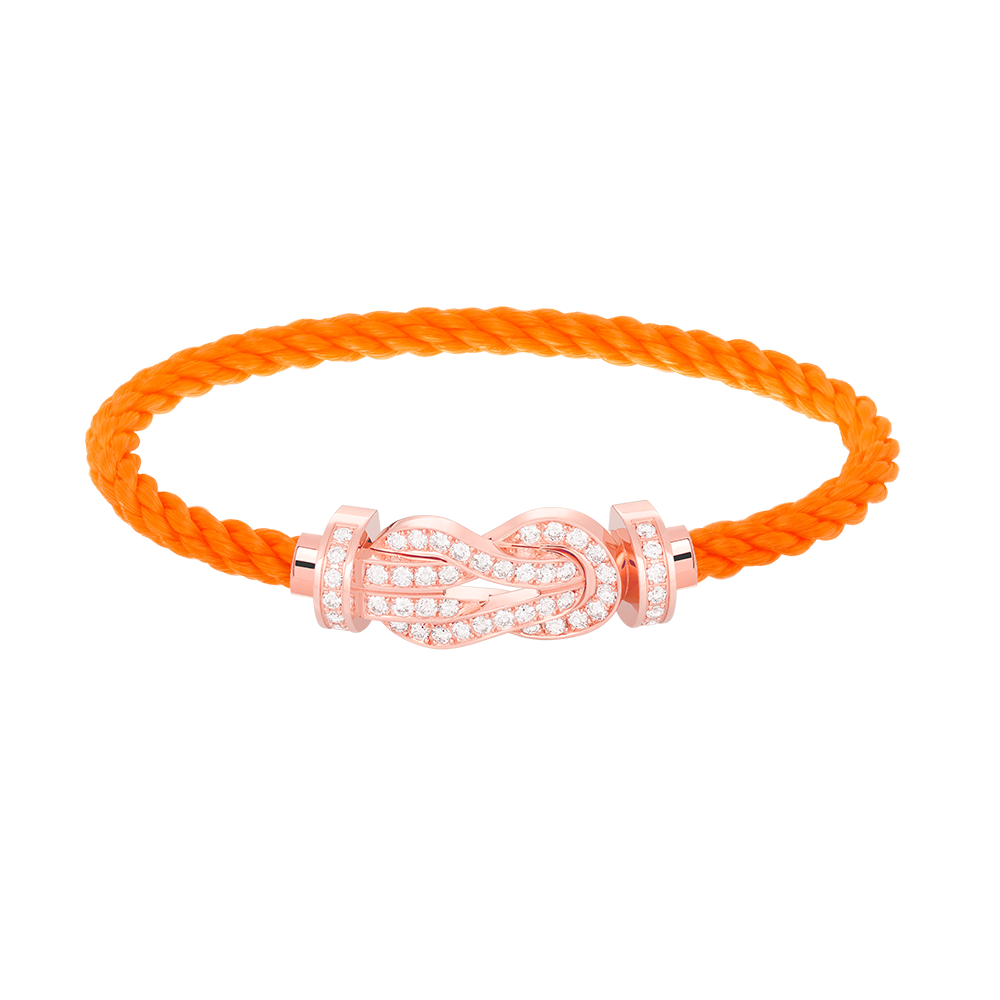 [MIRA]CHANCE LARGE 8 FIGURE BUCKLE FULL DIAMOND BRACELET ROSE GOLD