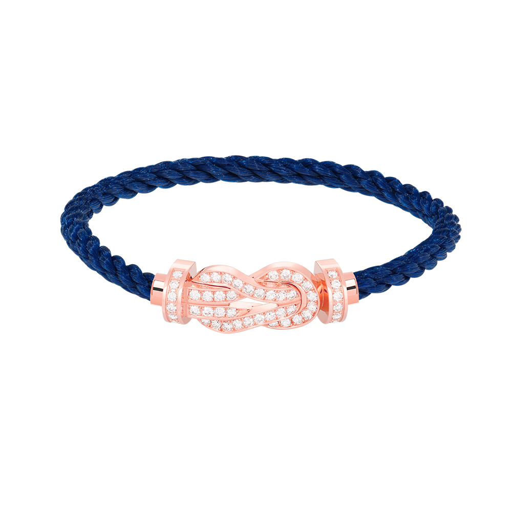 [MIRA]CHANCE LARGE 8 FIGURE BUCKLE FULL DIAMOND BRACELET ROSE GOLD