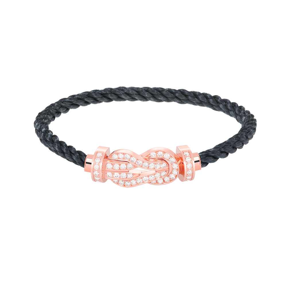 [MIRA]CHANCE LARGE 8 FIGURE BUCKLE FULL DIAMOND BRACELET ROSE GOLD