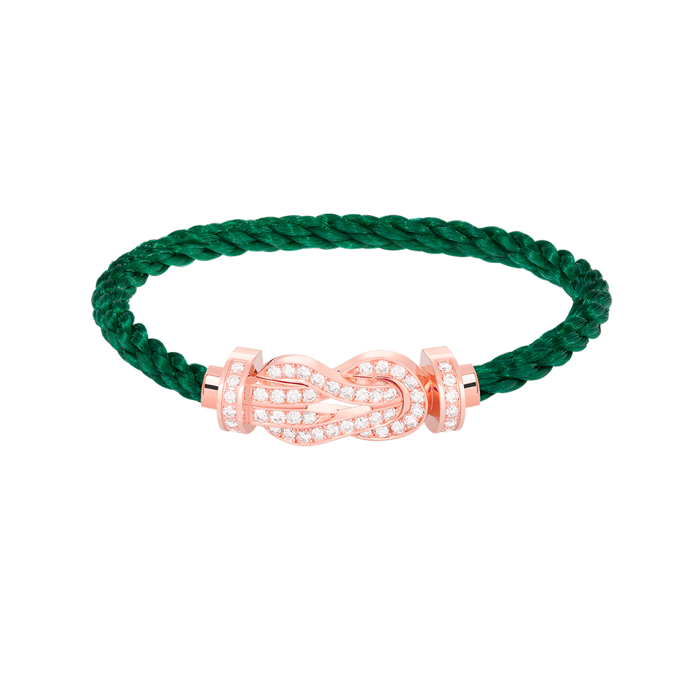 [MIRA]CHANCE LARGE 8 FIGURE BUCKLE FULL DIAMOND BRACELET ROSE GOLD