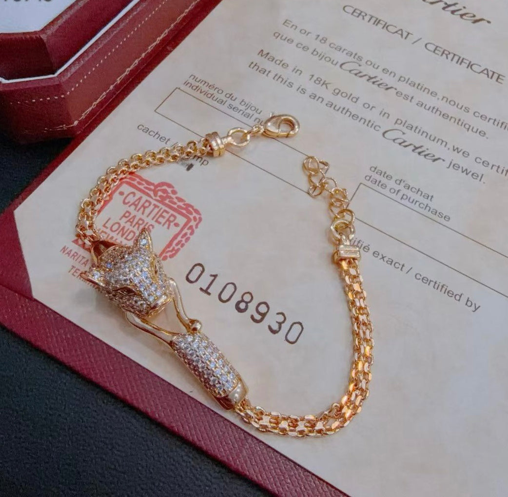 [MIRA]PANTHERE  BRACELET DIAMONDS