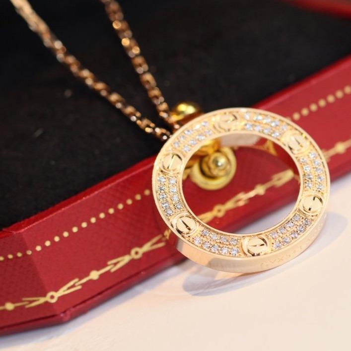[MIRA]LOVE NECKLACE ADJUSTABLE ROSE GOLD
