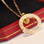 [MIRA]LOVE NECKLACE ADJUSTABLE ROSE GOLD