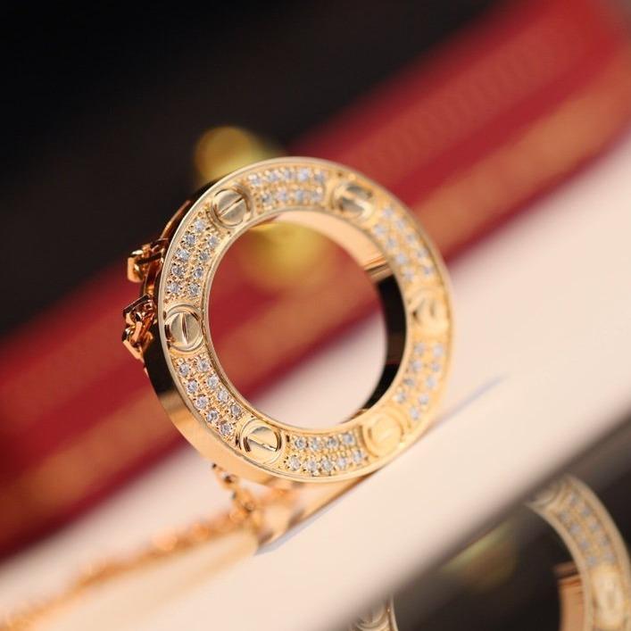 [MIRA]LOVE NECKLACE ADJUSTABLE ROSE GOLD