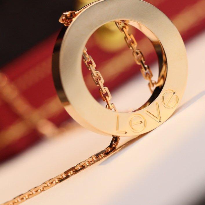 [MIRA]LOVE NECKLACE ADJUSTABLE ROSE GOLD