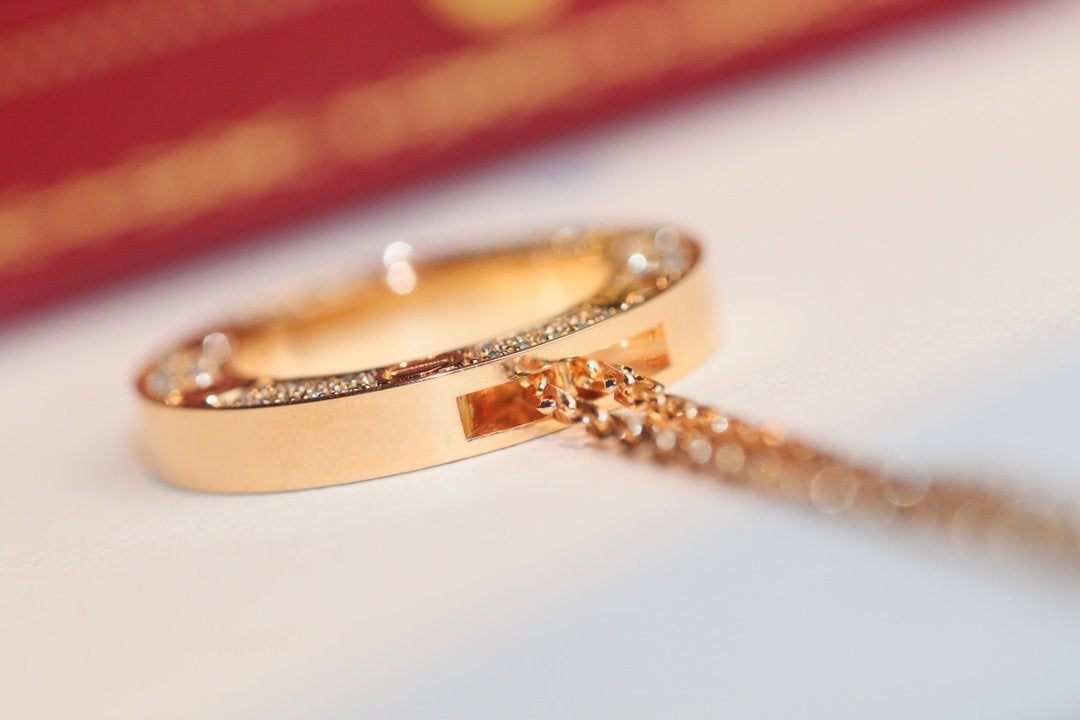 [MIRA]LOVE NECKLACE ADJUSTABLE ROSE GOLD