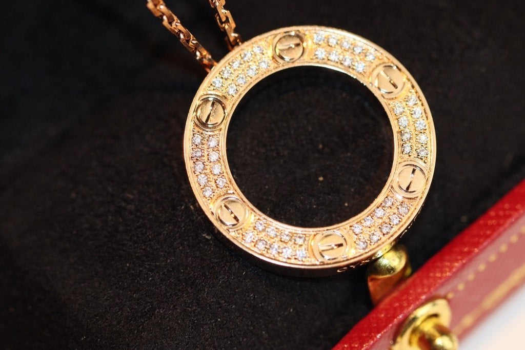 [MIRA]LOVE NECKLACE ADJUSTABLE ROSE GOLD