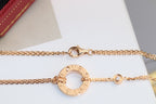 [MIRA]LOVE NECKLACE ADJUSTABLE ROSE GOLD 2 DIAMOND