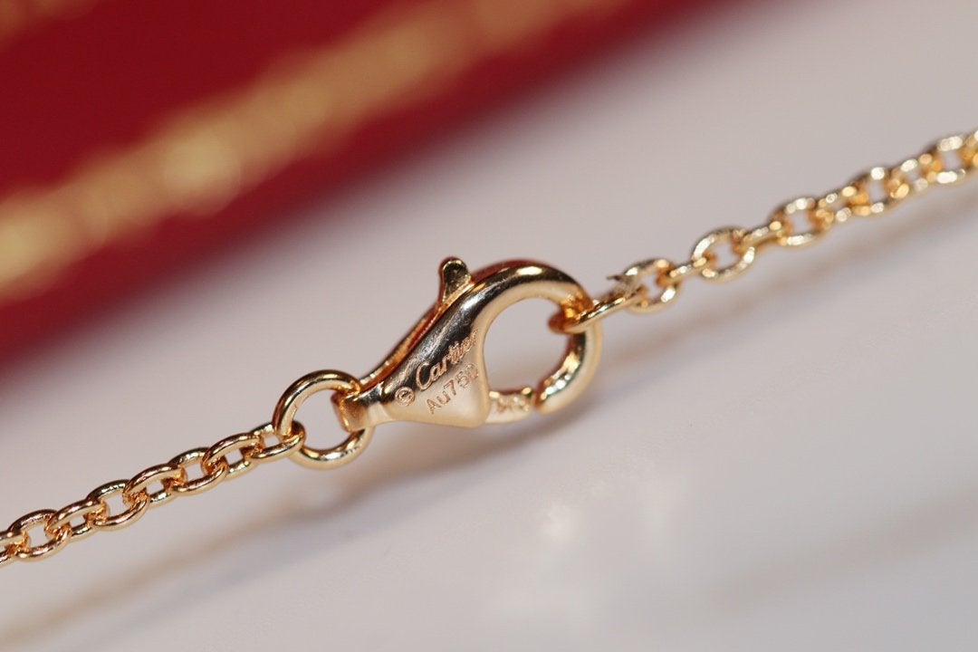 [MIRA]LOVE NECKLACE PINK GOLD AND SILVER