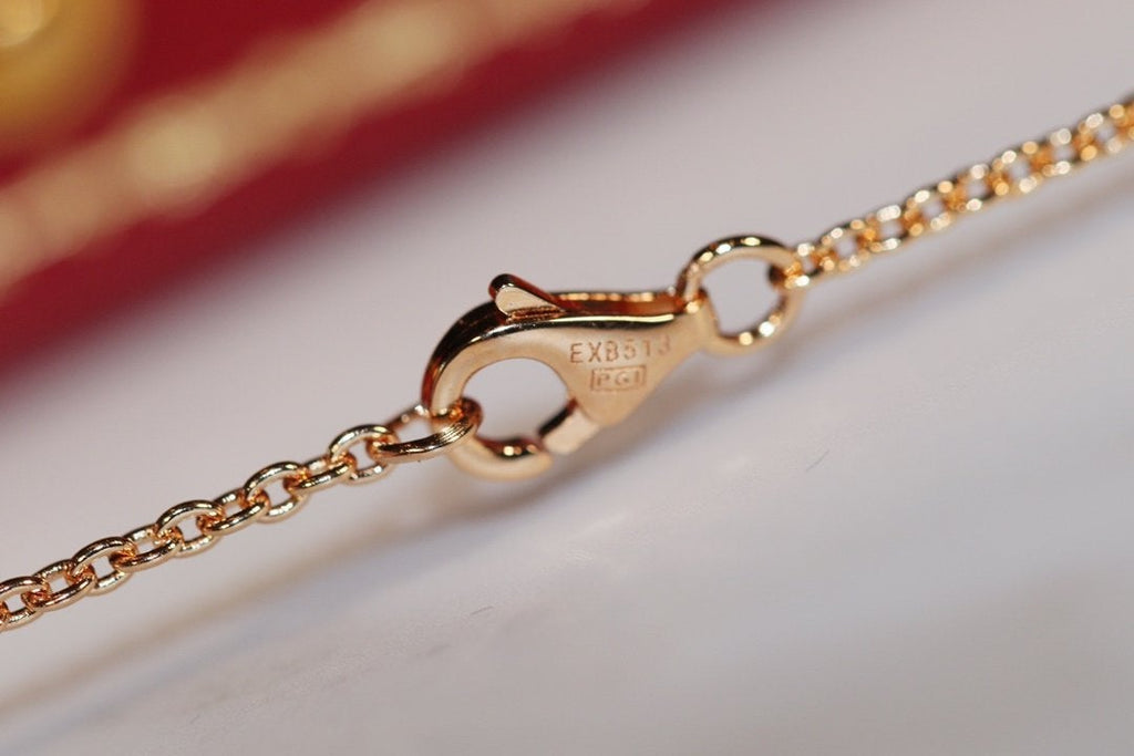 [MIRA]LOVE NECKLACE PINK GOLD AND SILVER
