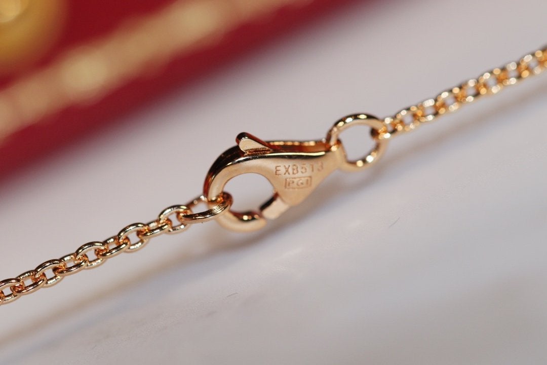 [MIRA]LOVE NECKLACE PINK GOLD AND SILVER