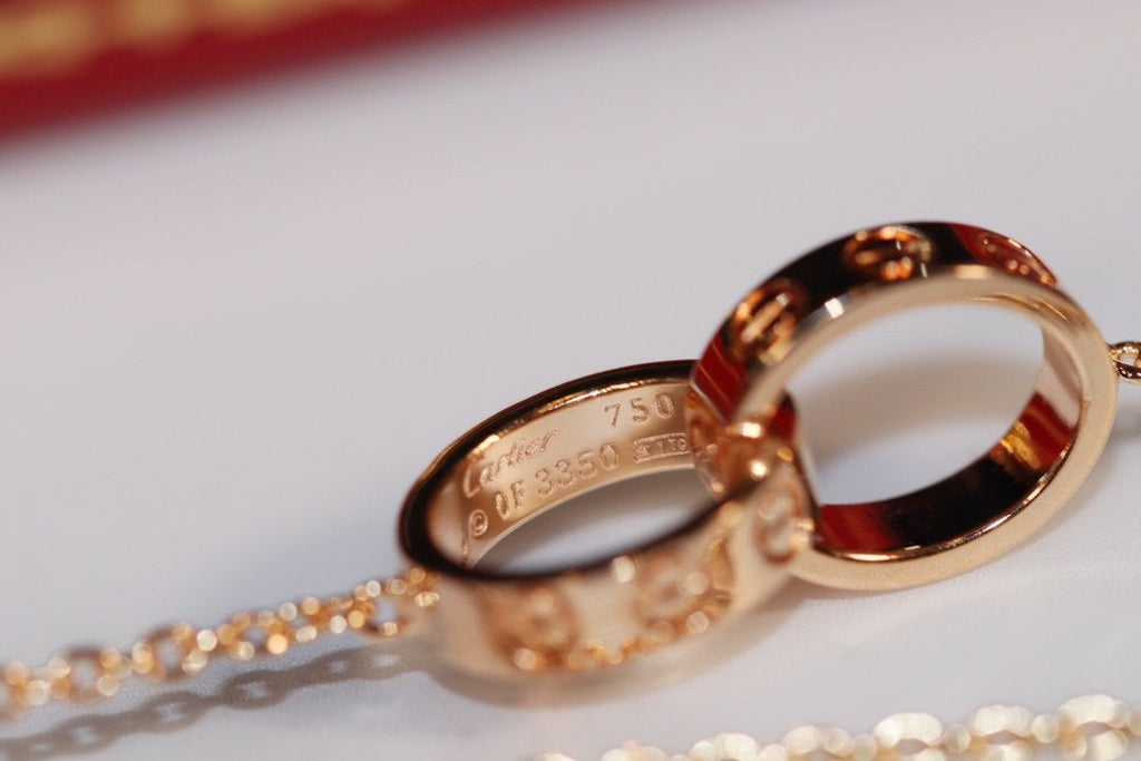[MIRA]LOVE NECKLACE PINK GOLD AND SILVER