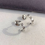 [MIRA]LOVE EARRINGS 2.65MM SILVER