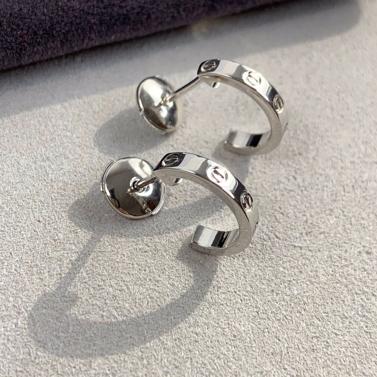 [MIRA]LOVE EARRINGS 2.65MM SILVER