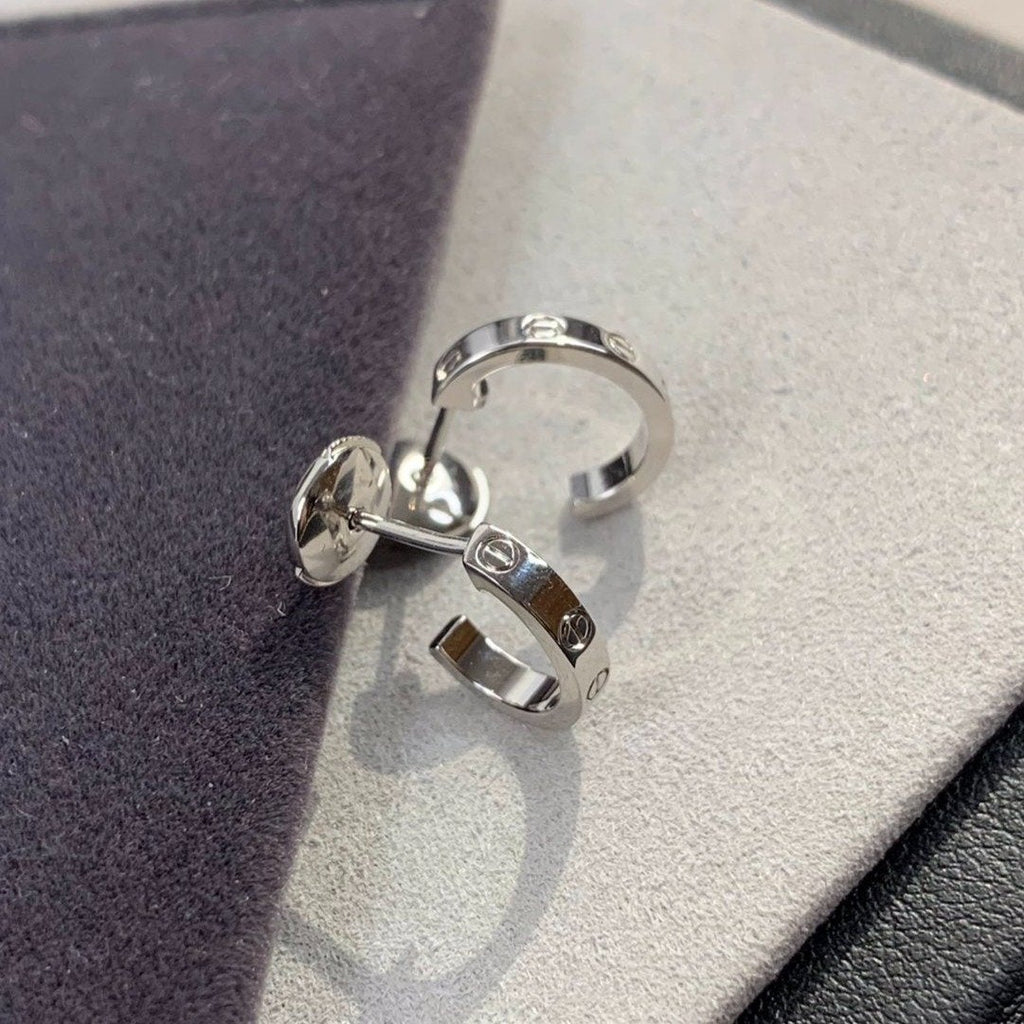 [MIRA]LOVE EARRINGS 2.65MM SILVER
