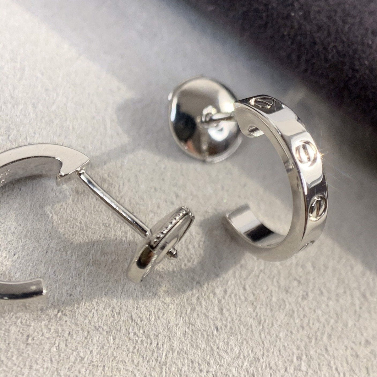 [MIRA]LOVE EARRINGS 2.65MM SILVER