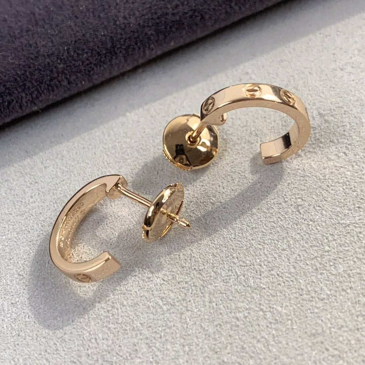[MIRA]LOVE EARRINGS 2.65MM PINK GOLD