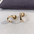 [MIRA]LOVE EARRINGS 2.65MM PINK GOLD