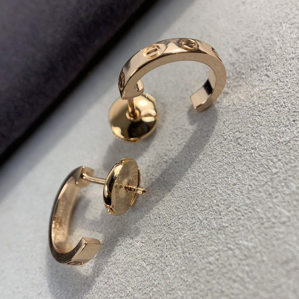 [MIRA]LOVE EARRINGS 2.65MM PINK GOLD