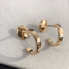 [MIRA]LOVE EARRINGS 2.65MM PINK GOLD