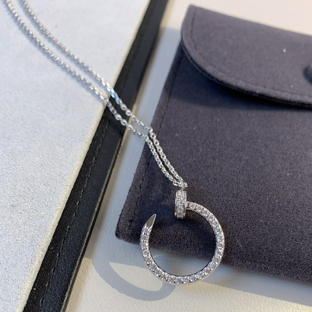 [MIRA]JUSTE NECKLACE SILVER DIAMONDS