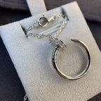 [MIRA]JUSTE NECKLACE SILVER DIAMONDS