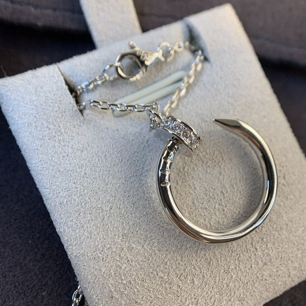 [MIRA]JUSTE NECKLACE SILVER DIAMONDS