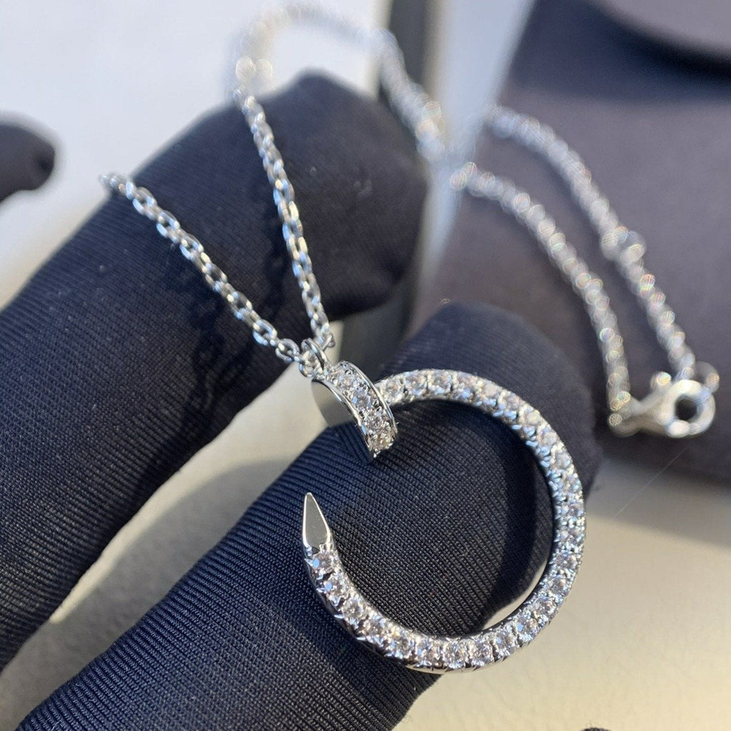 [MIRA]JUSTE NECKLACE SILVER DIAMONDS