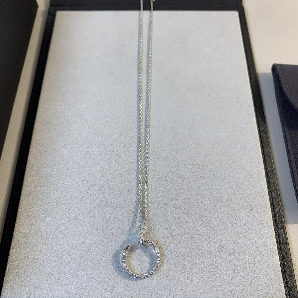 [MIRA]JUSTE NECKLACE SILVER DIAMONDS